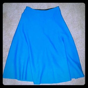 RVN Turquoise A-Line Midi Skirt